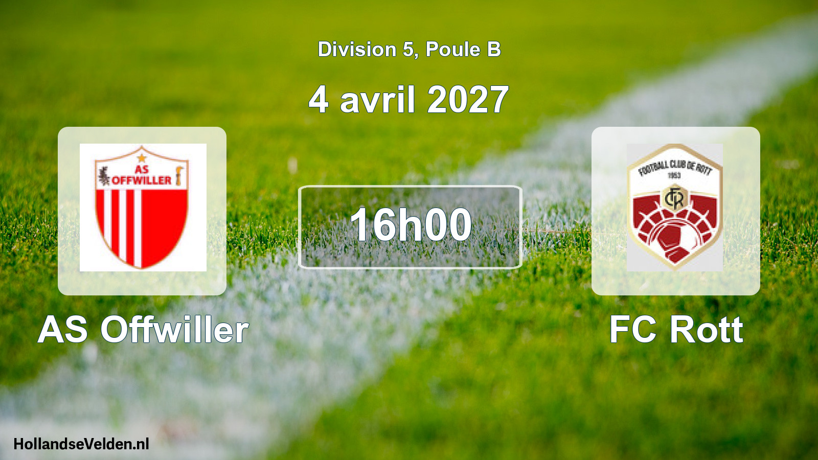 Scheduled Match: AS Offwiller - FC Rott (4 April 2027)