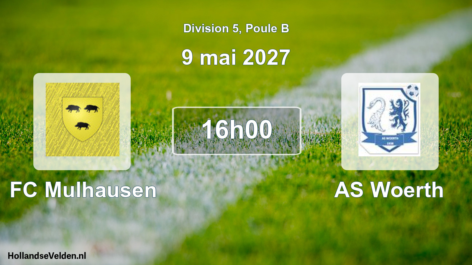 Match programmé: FC Mulhausen - AS Woerth (9 mai 2027)