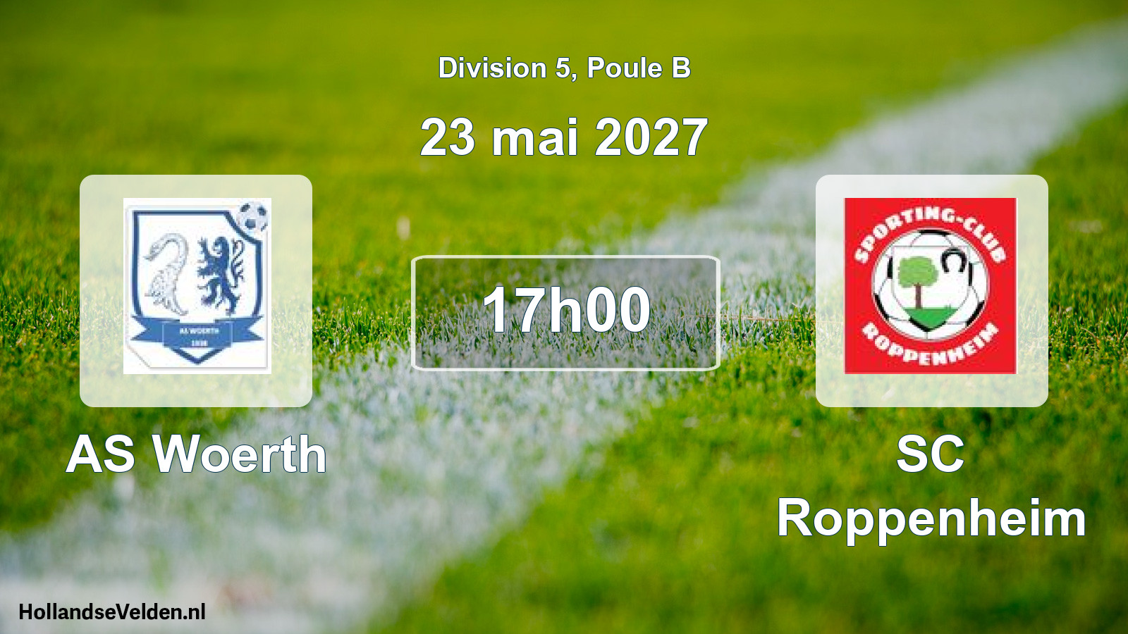 Scheduled Match: AS Woerth - SC Roppenheim (23 May 2027)