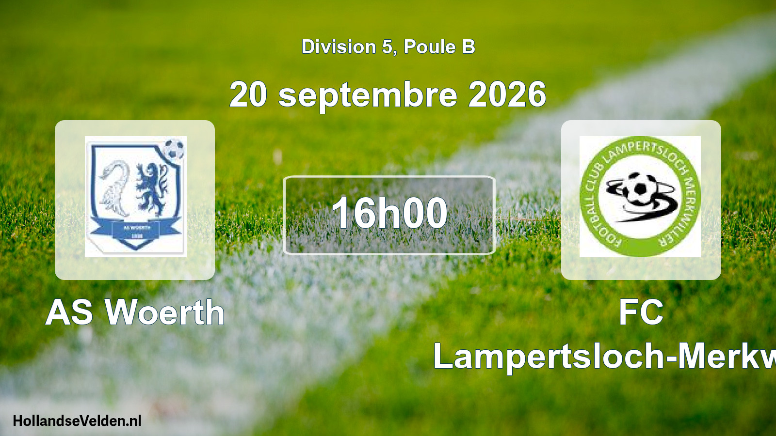 Scheduled Match: AS Woerth - FC Lampertsloch-Merkwiller (20 September 2026)