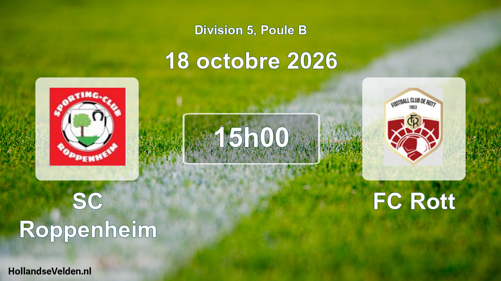 Scheduled Match: SC Roppenheim - FC Rott (18 October 2026)