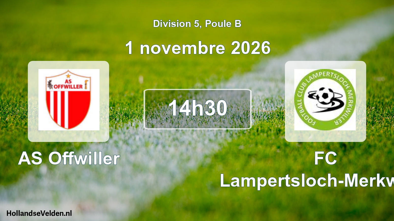 Scheduled Match: AS Offwiller - FC Lampertsloch-Merkwiller (1 November 2026)