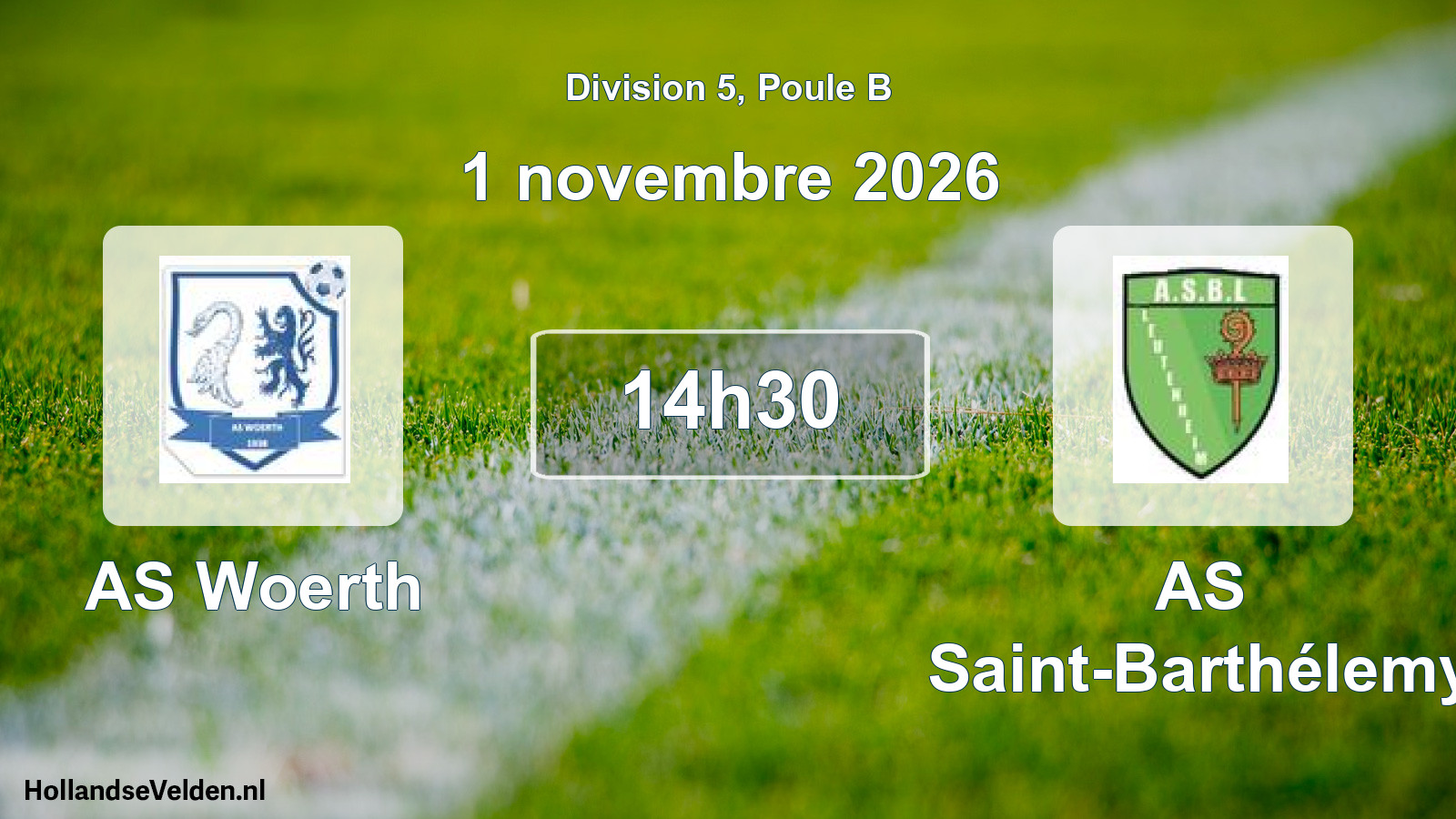 Scheduled Match: AS Woerth - AS Saint-Barthélemy (1 November 2026)