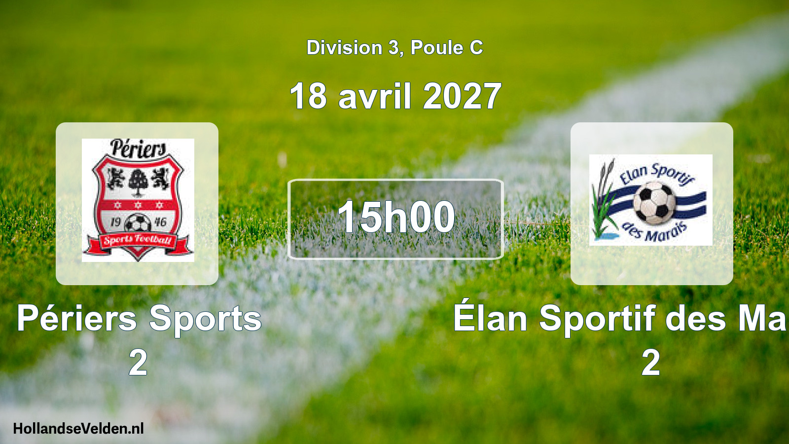 Scheduled Match: Périers Sports 2 - Élan Sportif des Marais 2 (18 April 2027)
