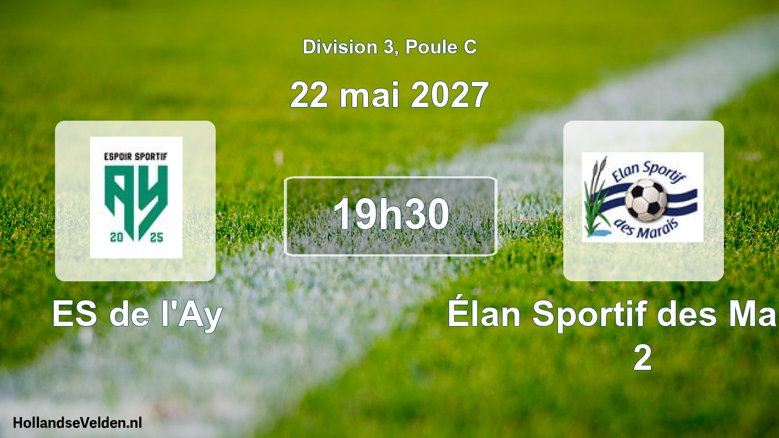 Scheduled Match: ES de l'Ay - Élan Sportif des Marais 2 (22 May 2027)