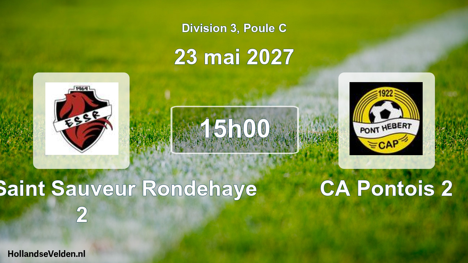 Match programmé: Entente Saint Sauveur Rondehaye 2 - CA Pontois 2 (23 mai 2027)