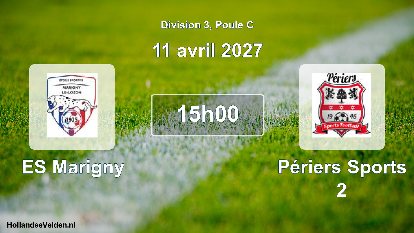 Scheduled Match: ES Marigny - Périers Sports 2 (11 April 2027)