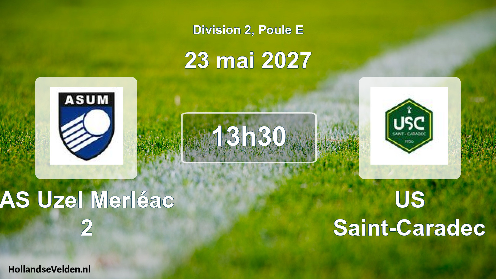 Match programmé: AS Uzel Merléac 2 - US Saint-Caradec (23 mai 2027)