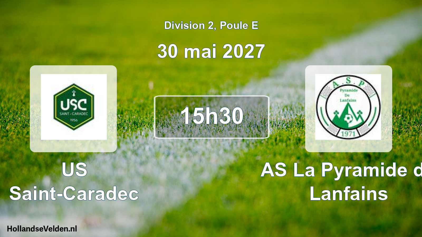 Match programmé: US Saint-Caradec - AS La Pyramide de Lanfains (30 mai 2027)