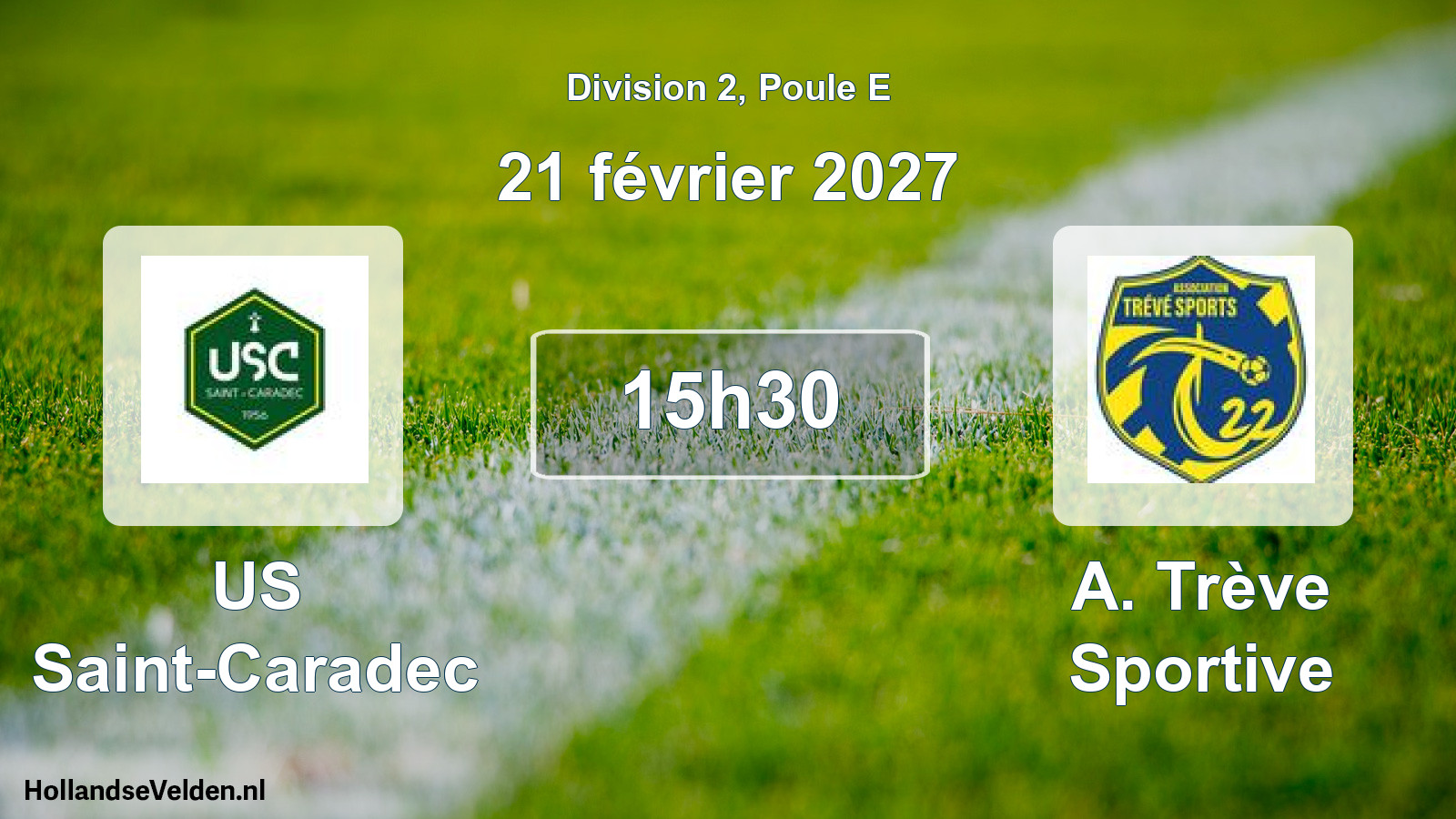 Match programmé: US Saint-Caradec - A. Trève Sportive (21 février 2027)
