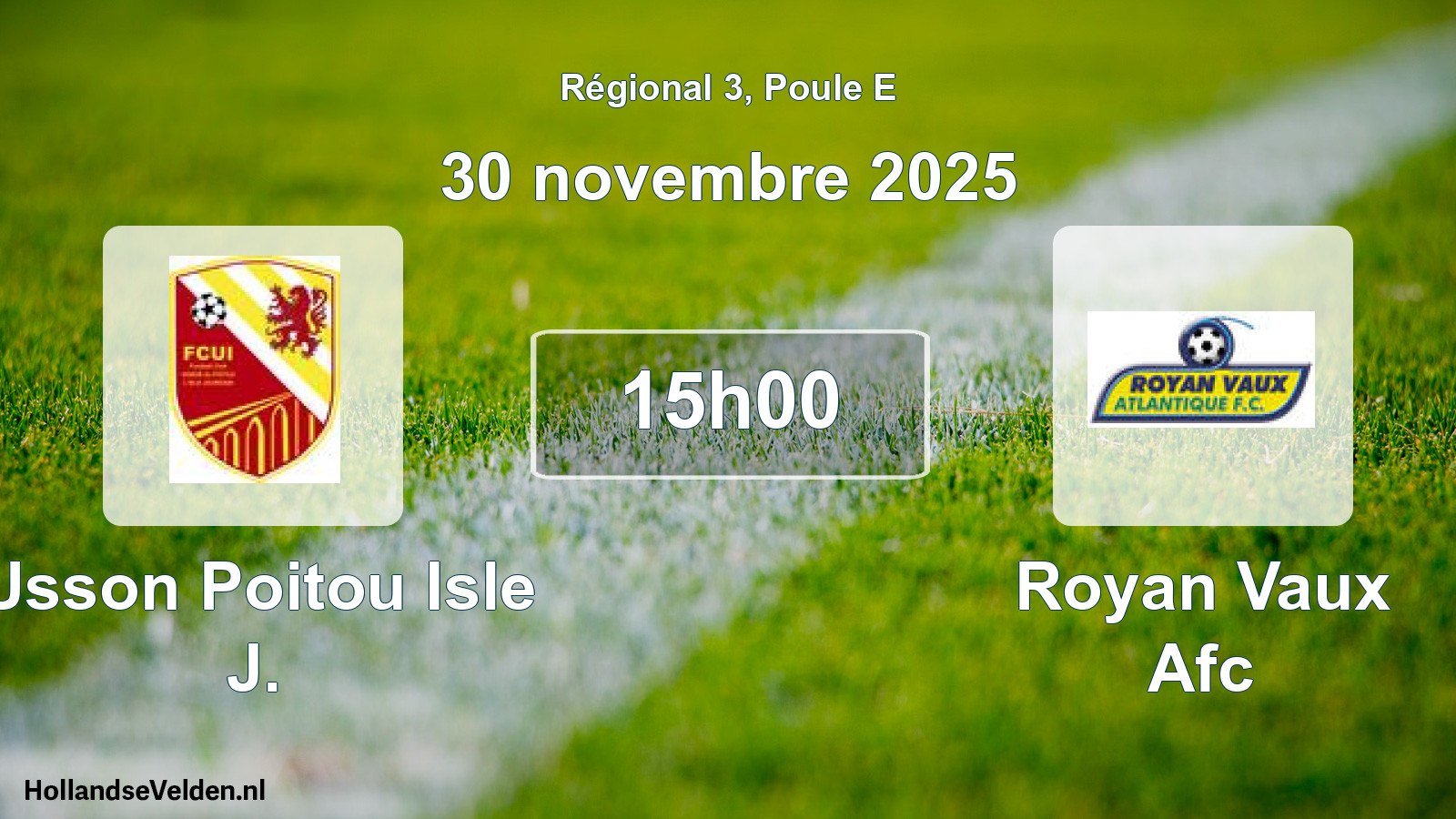 Geplande wedstrijd: Usson Poitou Isle J. - Royan Vaux Afc (30 november 2025)