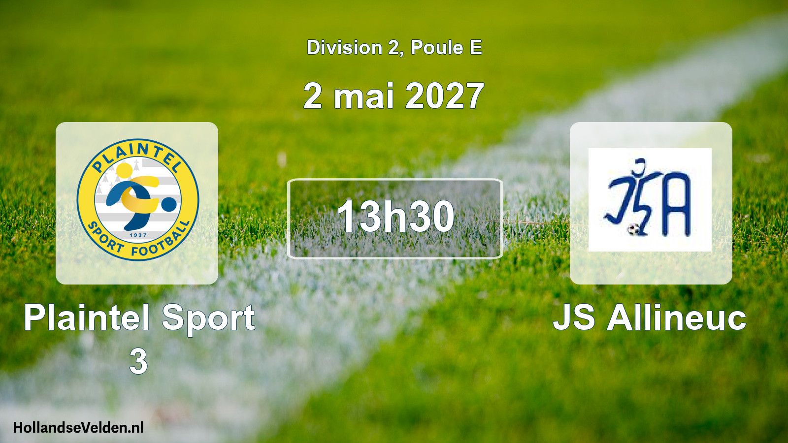 Match programmé: Plaintel Sport 3 - JS Allineuc (2 mai 2027)