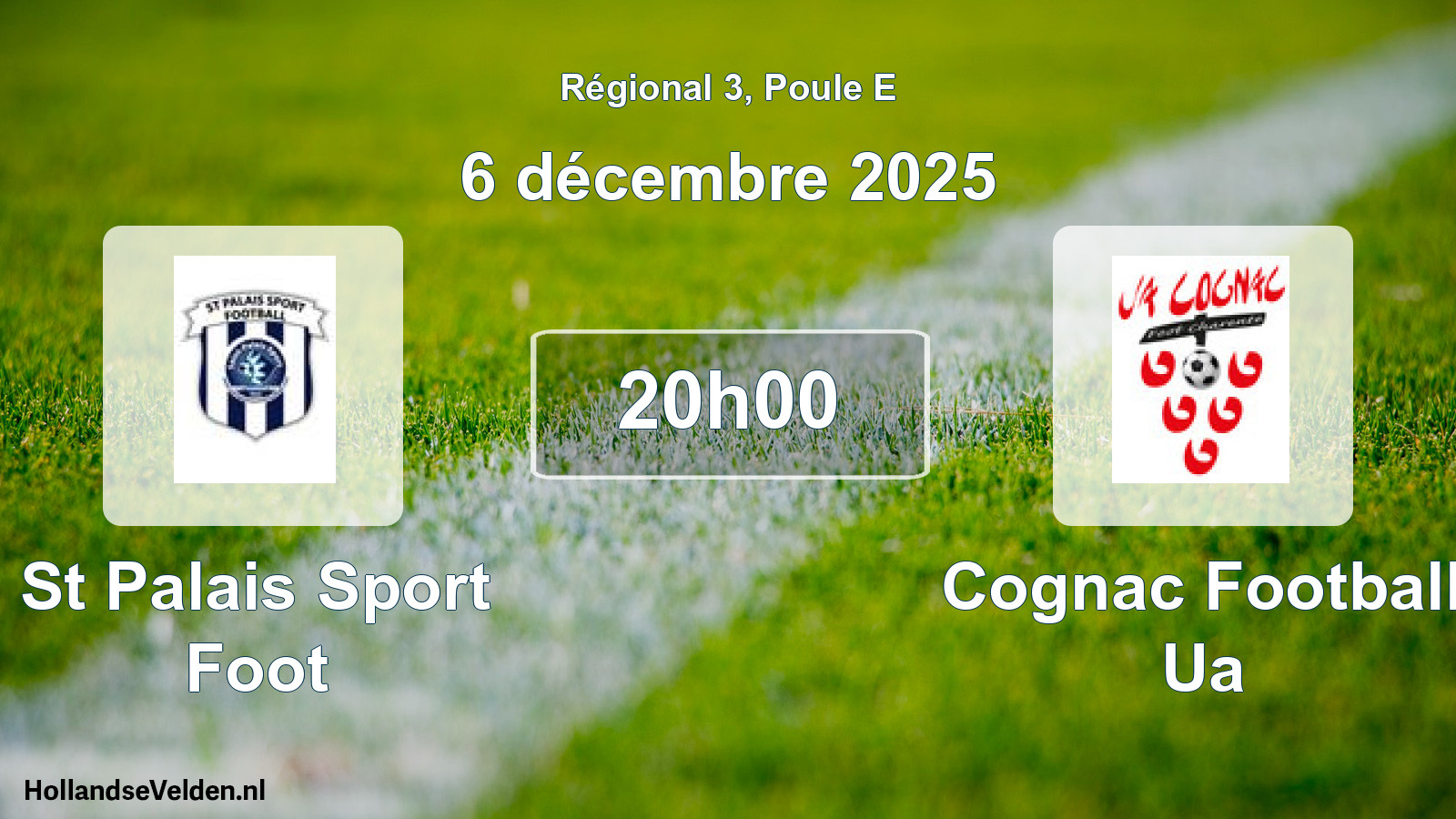 Geplande wedstrijd: St Palais Sport Foot - Cognac Football Ua (6 décembre 2025)