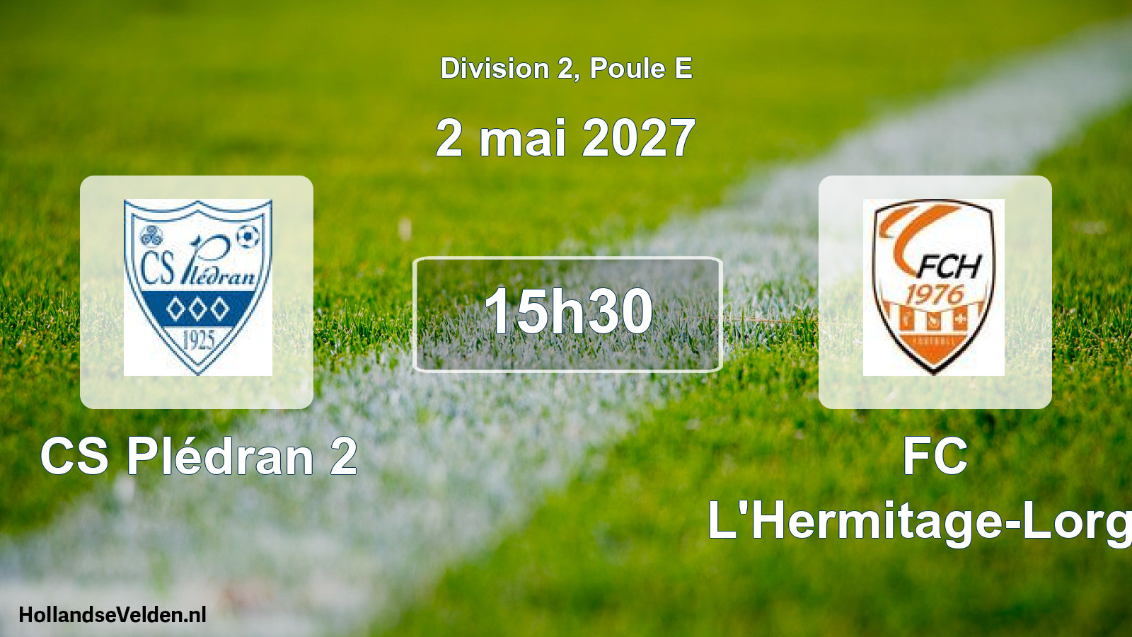 Match programmé: CS Plédran 2 - FC L'Hermitage-Lorge (2 mai 2027)