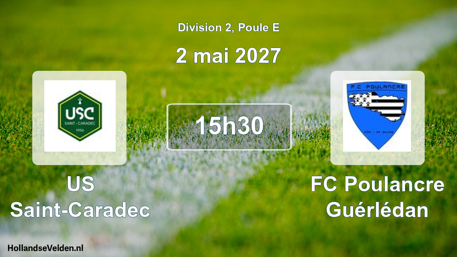 Match programmé: US Saint-Caradec - FC Poulancre Guérlédan (2 mai 2027)