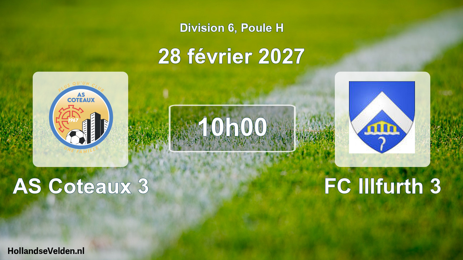 Scheduled Match: AS Coteaux 3 - FC Illfurth 3 (28 February 2027)