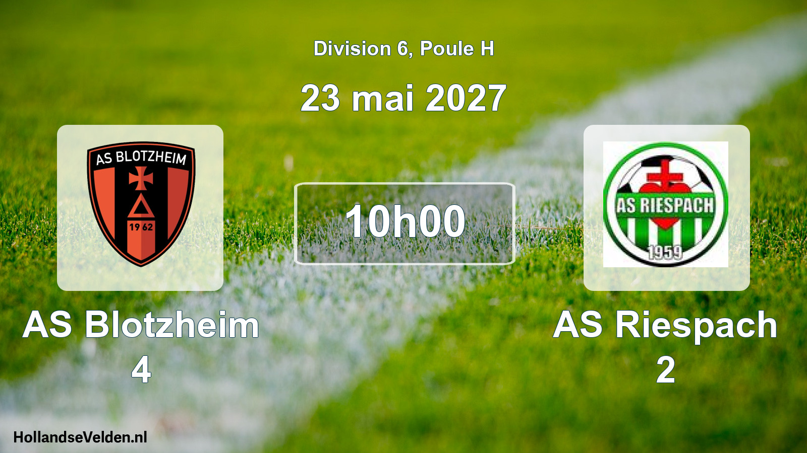 Scheduled Match: AS Blotzheim 4 - AS Riespach 2 (23 May 2027)