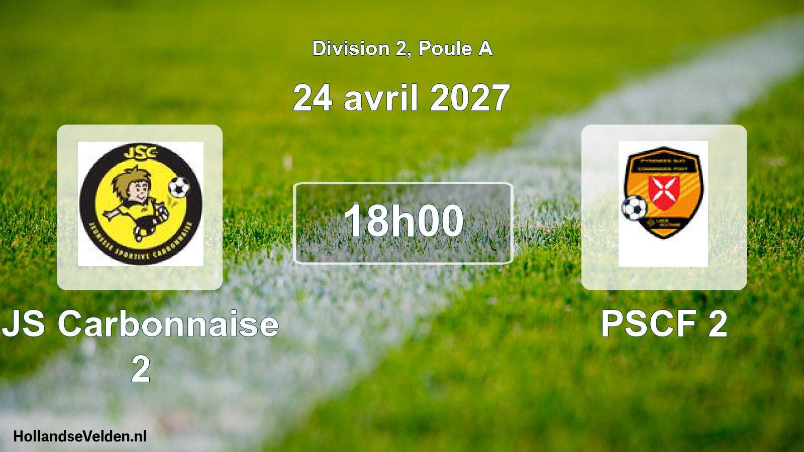 Scheduled Match: JS Carbonnaise 2 - PSCF 2 (24 April 2027)