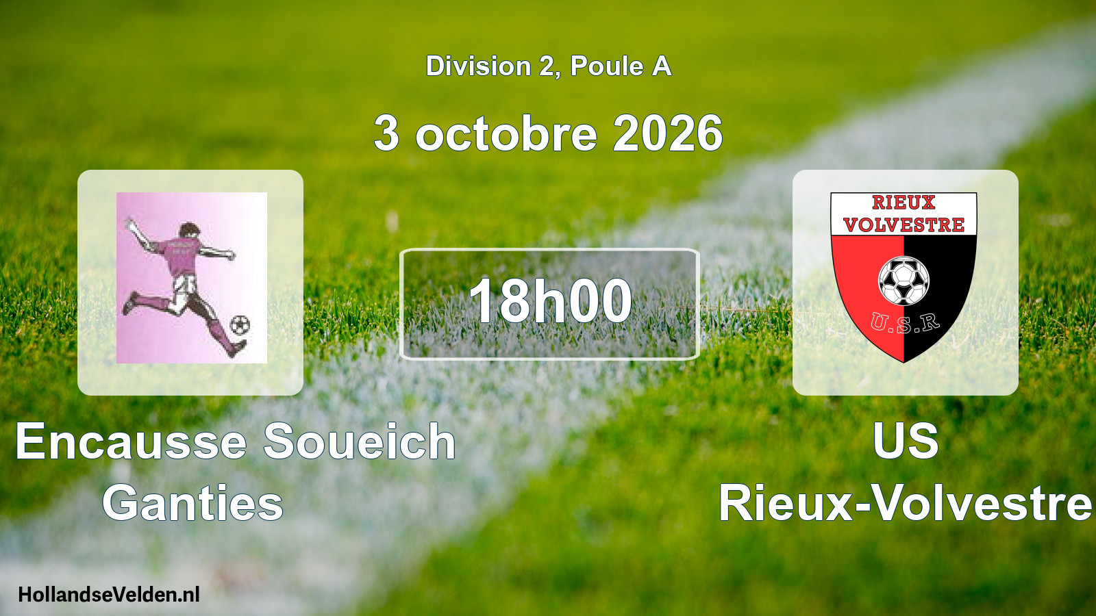 Scheduled Match: US Encausse Soueich Ganties - US Rieux-Volvestre (3 October 2026)