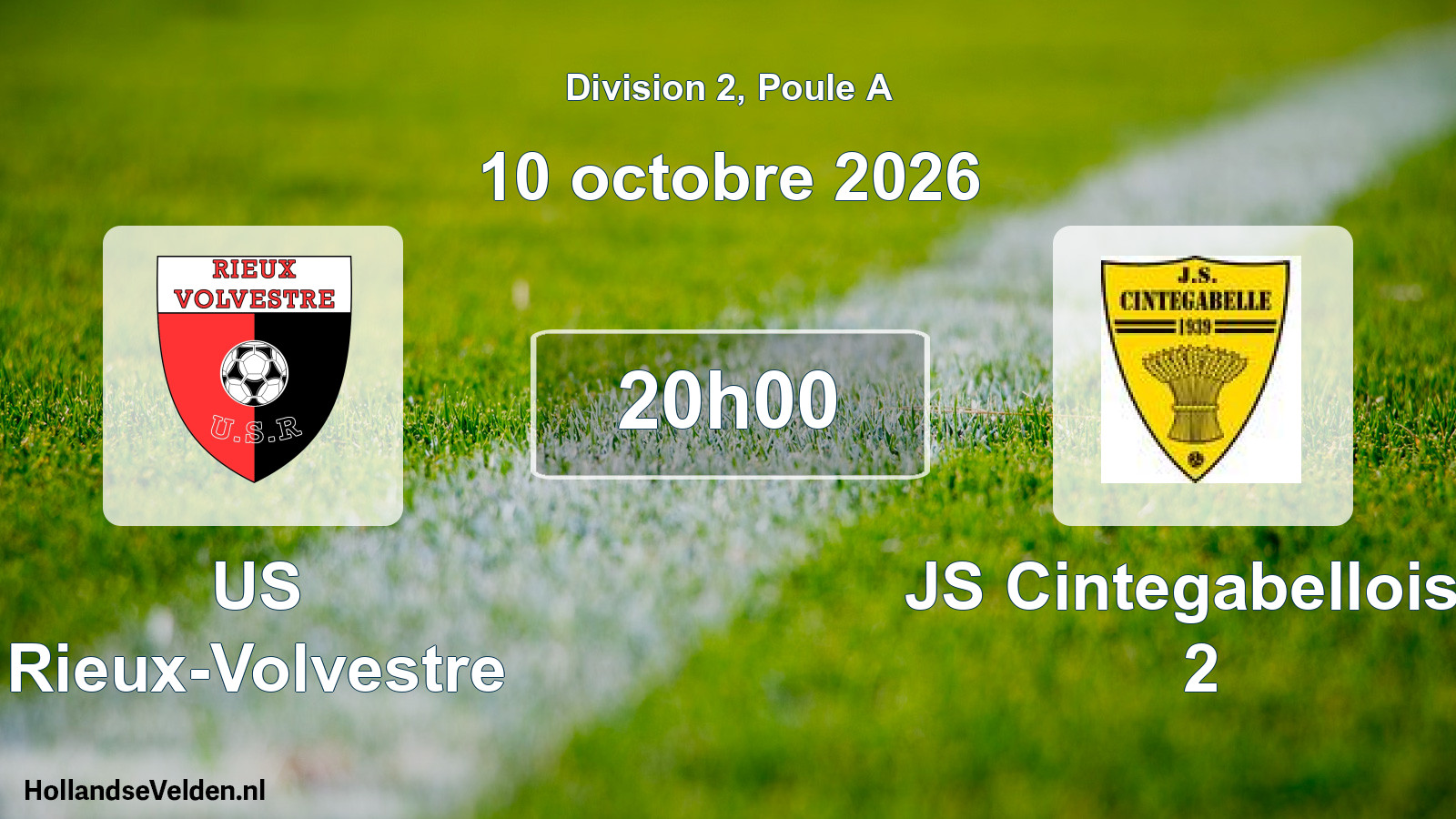 Scheduled Match: US Rieux-Volvestre - JS Cintegabelloise 2 (10 October 2026)