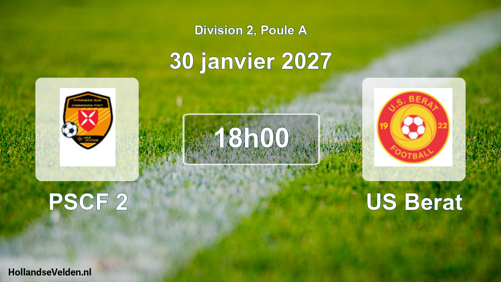 Scheduled Match: PSCF 2 - US Berat (30 January 2027)