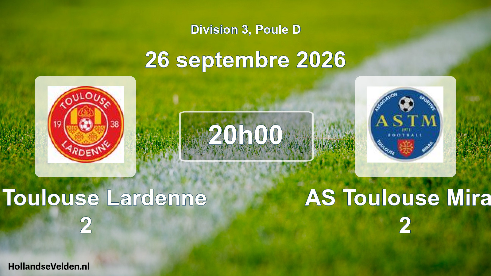 Scheduled Match: AS Toulouse Lardenne 2 - AS Toulouse Mirail 2 (26 September 2026)