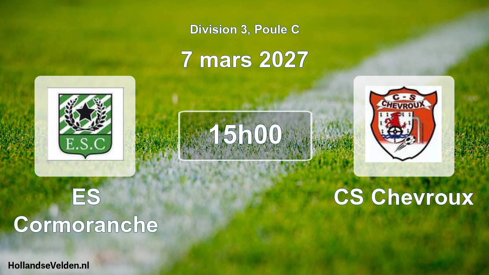 Match programmé: ES Cormoranche - CS Chevroux (7 mars 2027)