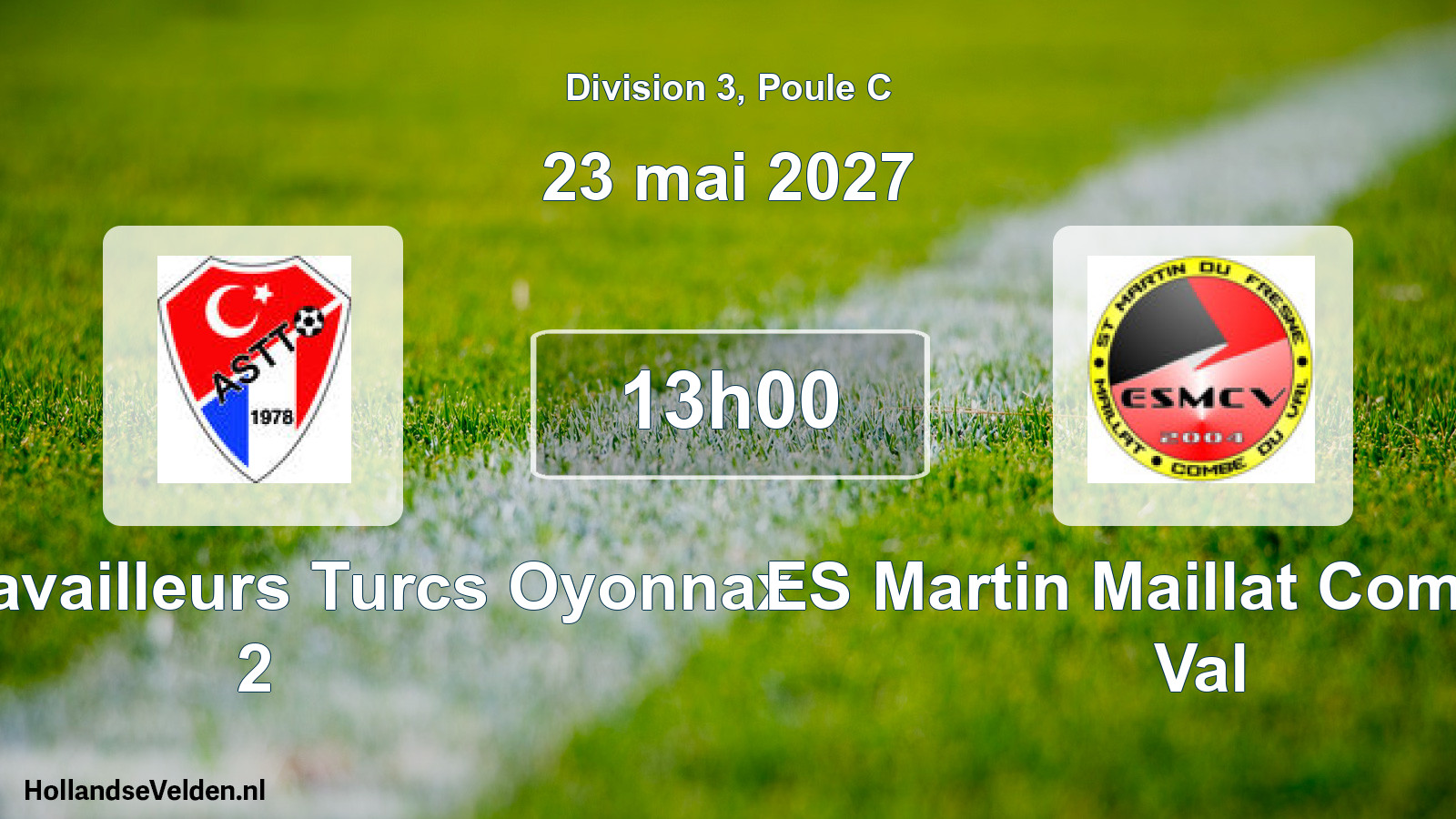 Match programmé: AM.S. Travailleurs Turcs Oyonnax 2 - ES Martin Maillat Combe du Val (23 mai 2027)