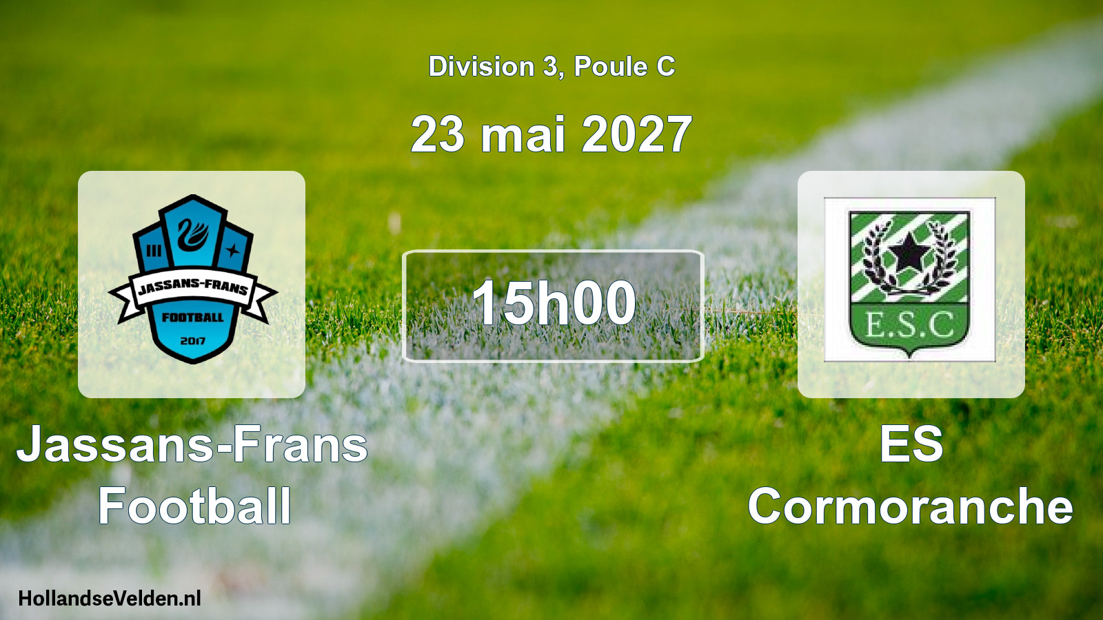 Match programmé: Jassans-Frans Football - ES Cormoranche (23 mai 2027)