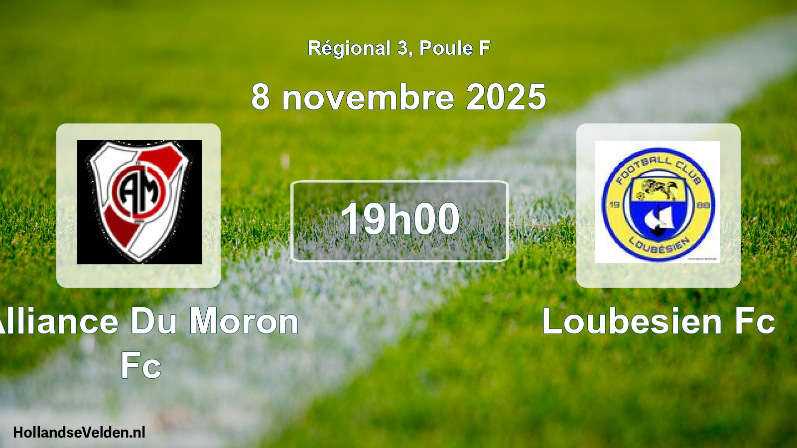 Scheduled Match: Alliance Du Moron Fc - Loubesien Fc (8 November 2025)