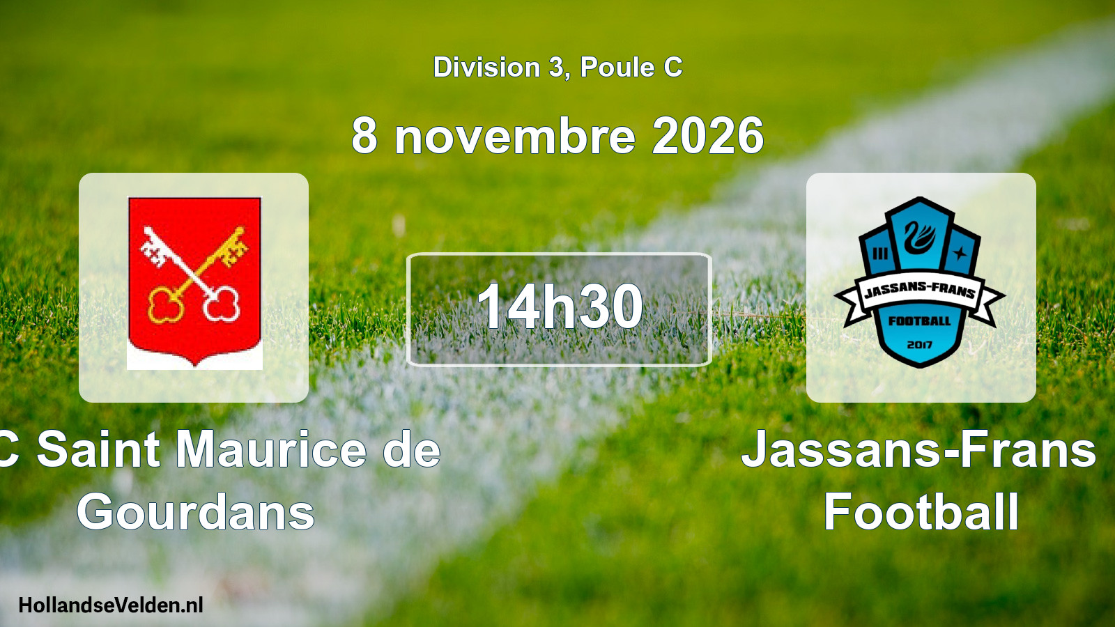 Scheduled Match: FC Saint Maurice de Gourdans - Jassans-Frans Football (8 November 2026)
