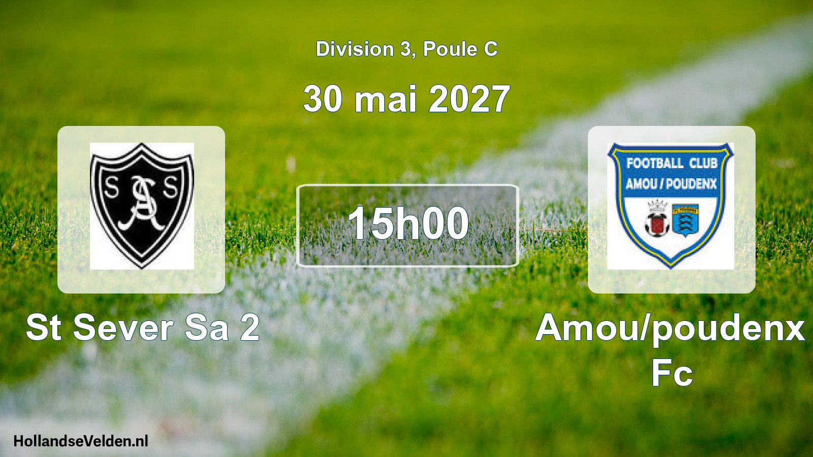 Match programmé: St Sever Sa 2 - Amou/poudenx Fc (30 mai 2027)