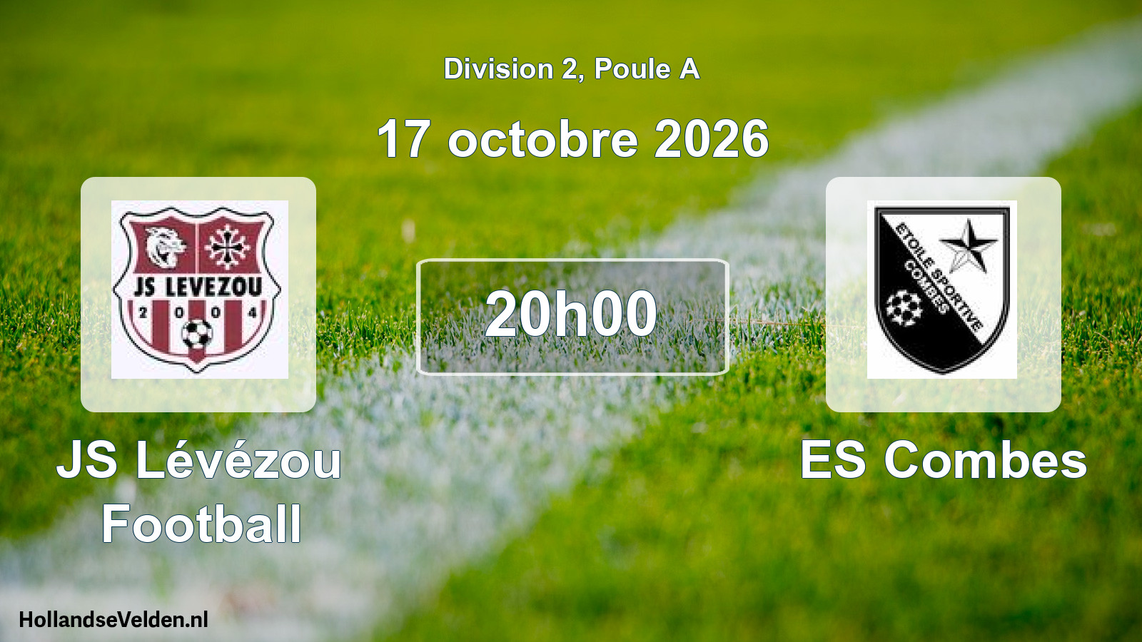 Match programmé: JS Lévézou Football - ES Combes (17 octobre 2026)
