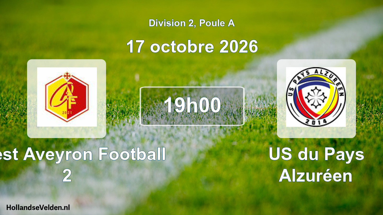Scheduled Match: Ouest Aveyron Football 2 - US du Pays Alzuréen (17 October 2026)