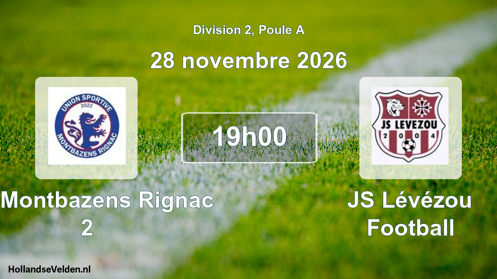 Match programmé: US Montbazens Rignac 2 - JS Lévézou Football (28 novembre 2026)