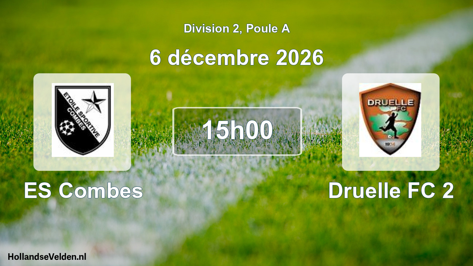 Match programmé: ES Combes - Druelle FC 2 (6 décembre 2026)