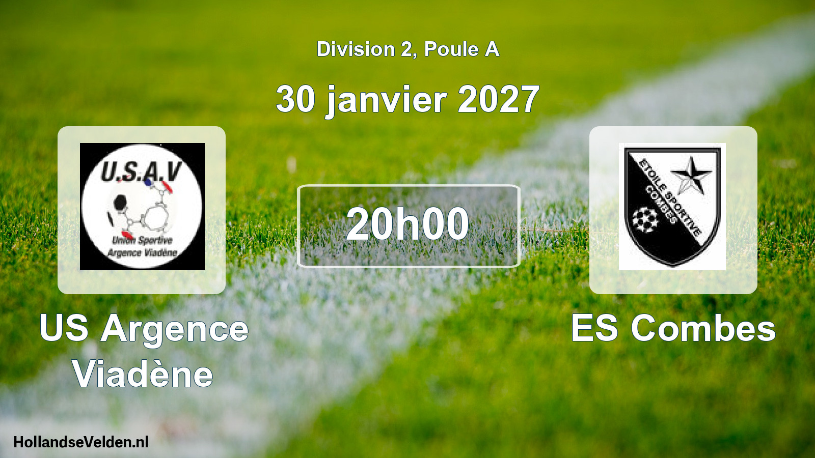 Match programmé: US Argence Viadène - ES Combes (30 janvier 2027)