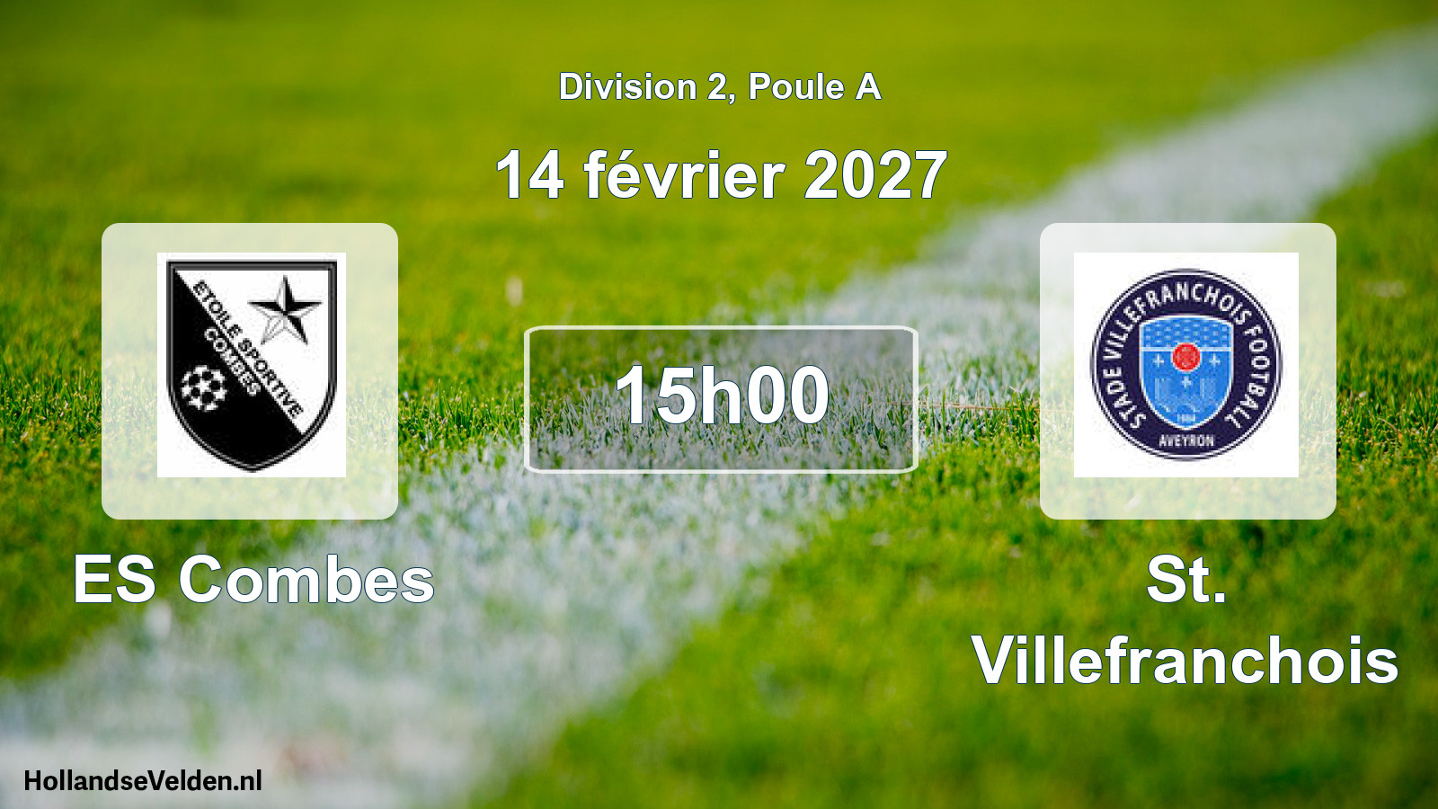 Match programmé: ES Combes - St. Villefranchois (14 février 2027)