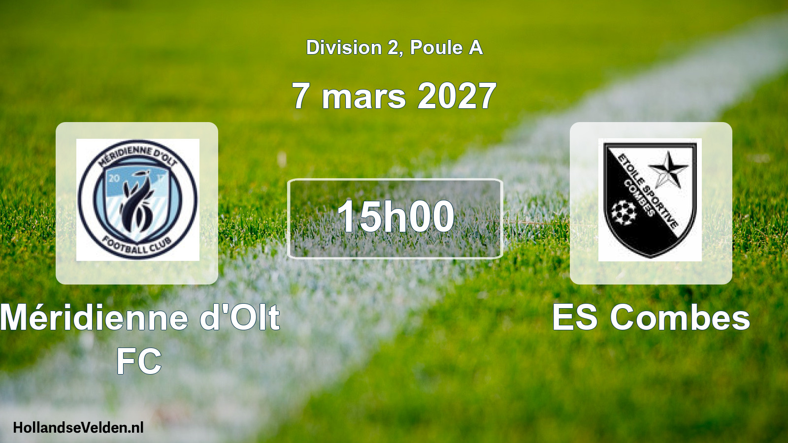 Scheduled Match: Méridienne d'Olt FC - ES Combes (7 March 2027)