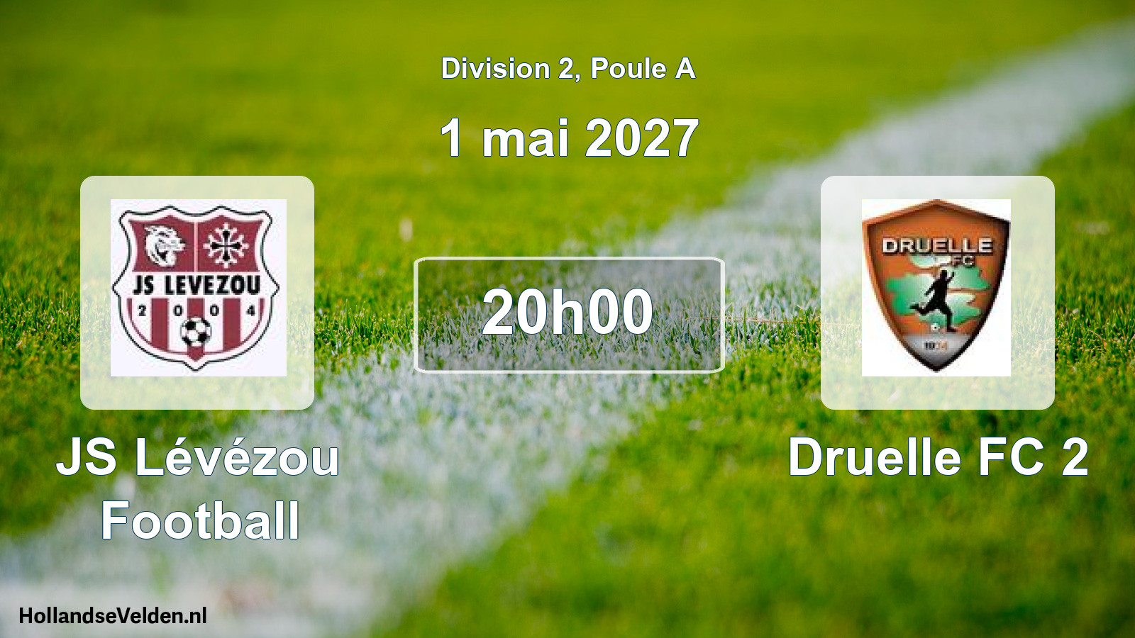 Match programmé: JS Lévézou Football - Druelle FC 2 (1 mai 2027)