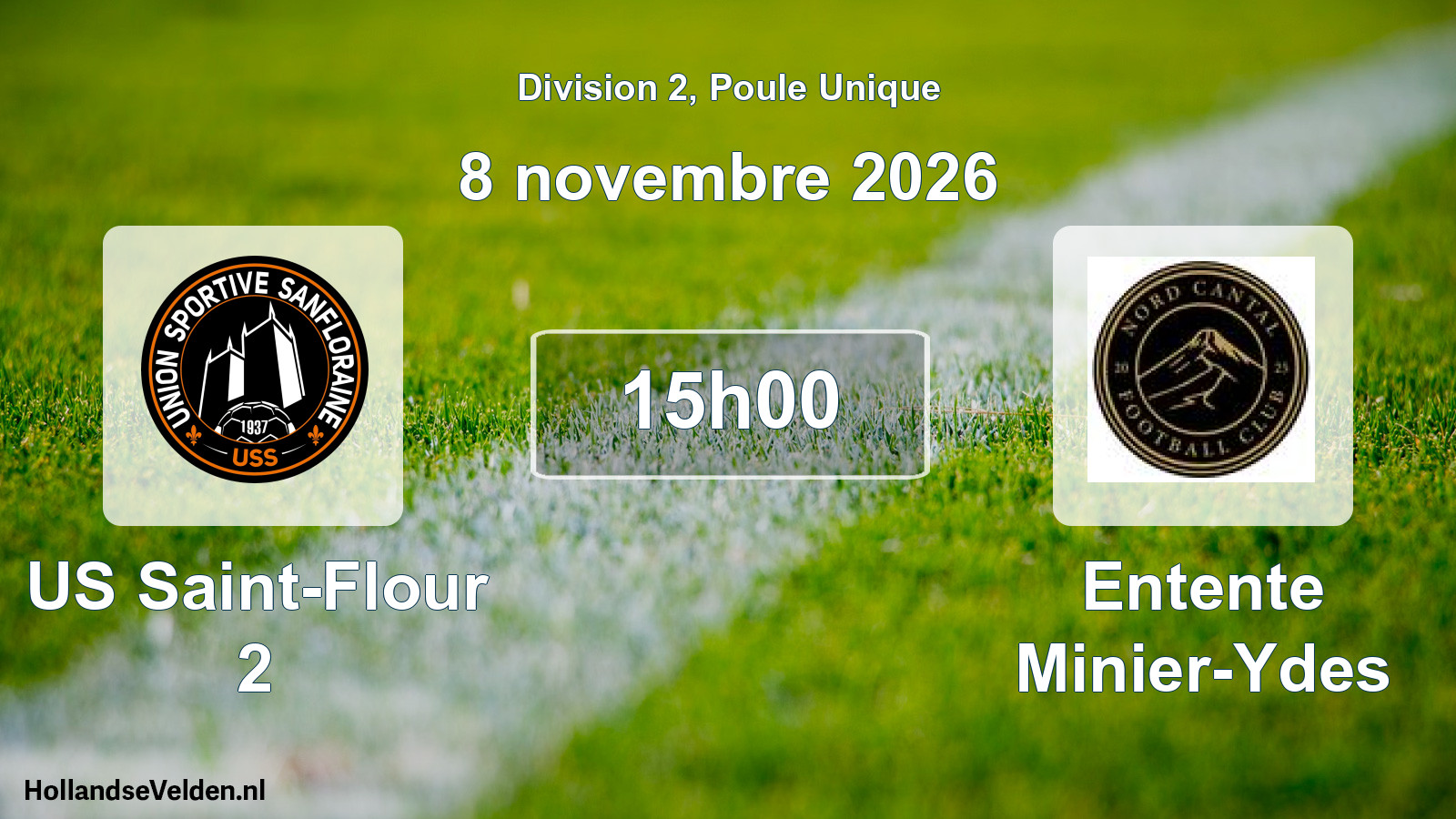 Match programmé: US Saint-Flour 2 - Entente Minier-Ydes (8 novembre 2026)