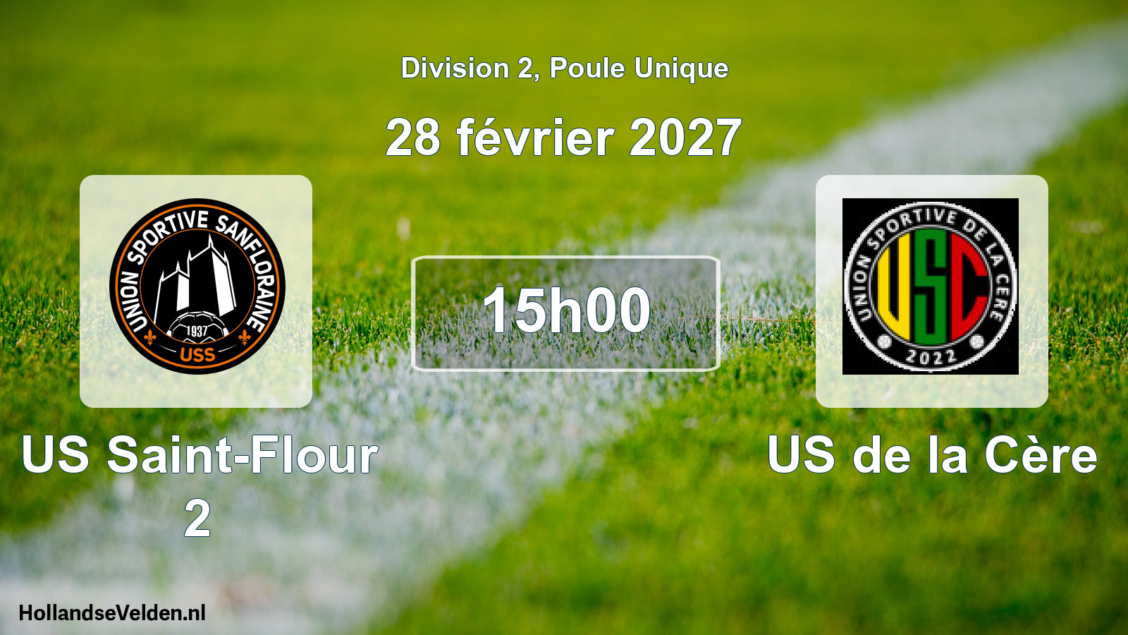 Match programmé: US Saint-Flour 2 - US de la Cère (28 février 2027)