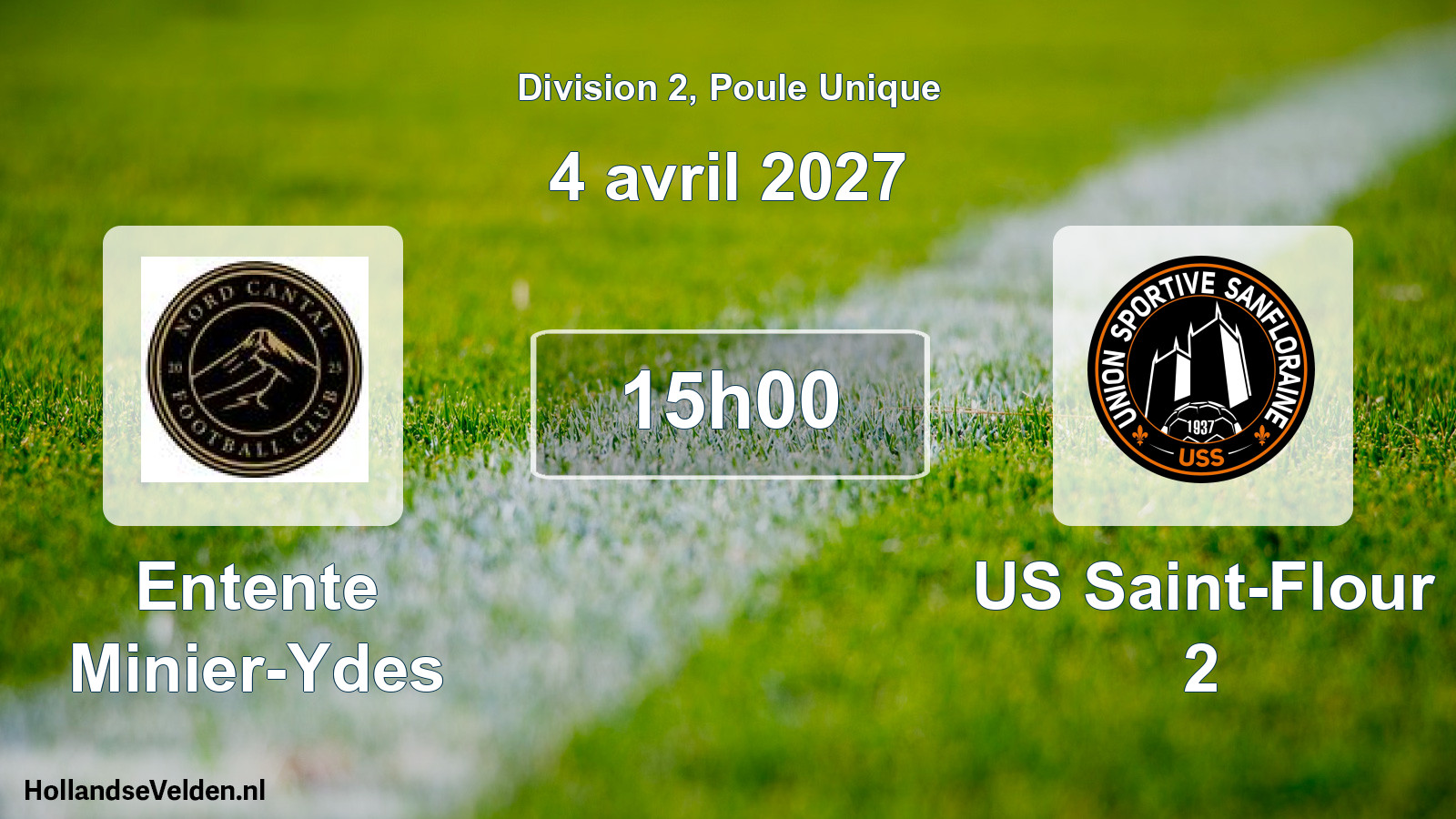Match programmé: Entente Minier-Ydes - US Saint-Flour 2 (4 avril 2027)