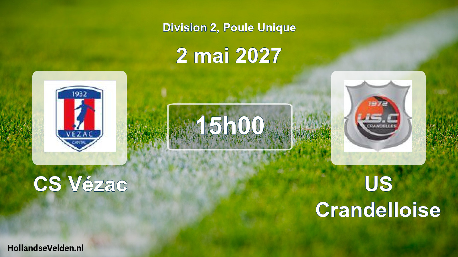 Geplande wedstrijd: CS Vézac - US Crandelloise (2 mei 2027)
