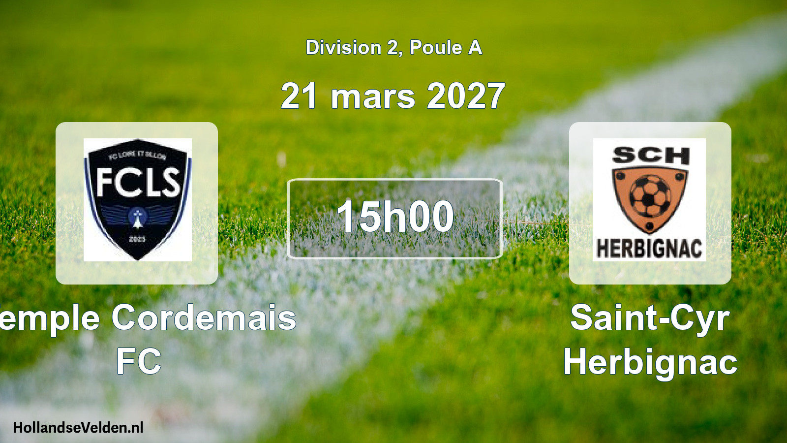 Scheduled Match: Temple Cordemais FC - Saint-Cyr Herbignac (21 March 2027)