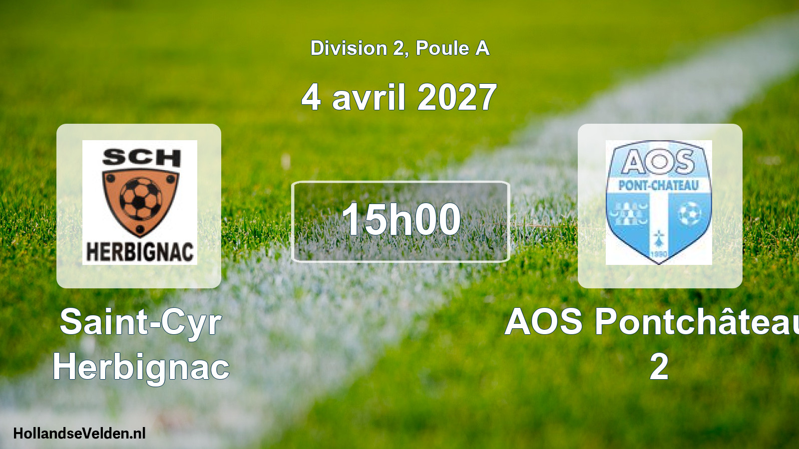 Match programmé: Saint-Cyr Herbignac - AOS Pontchâteau 2 (4 avril 2027)