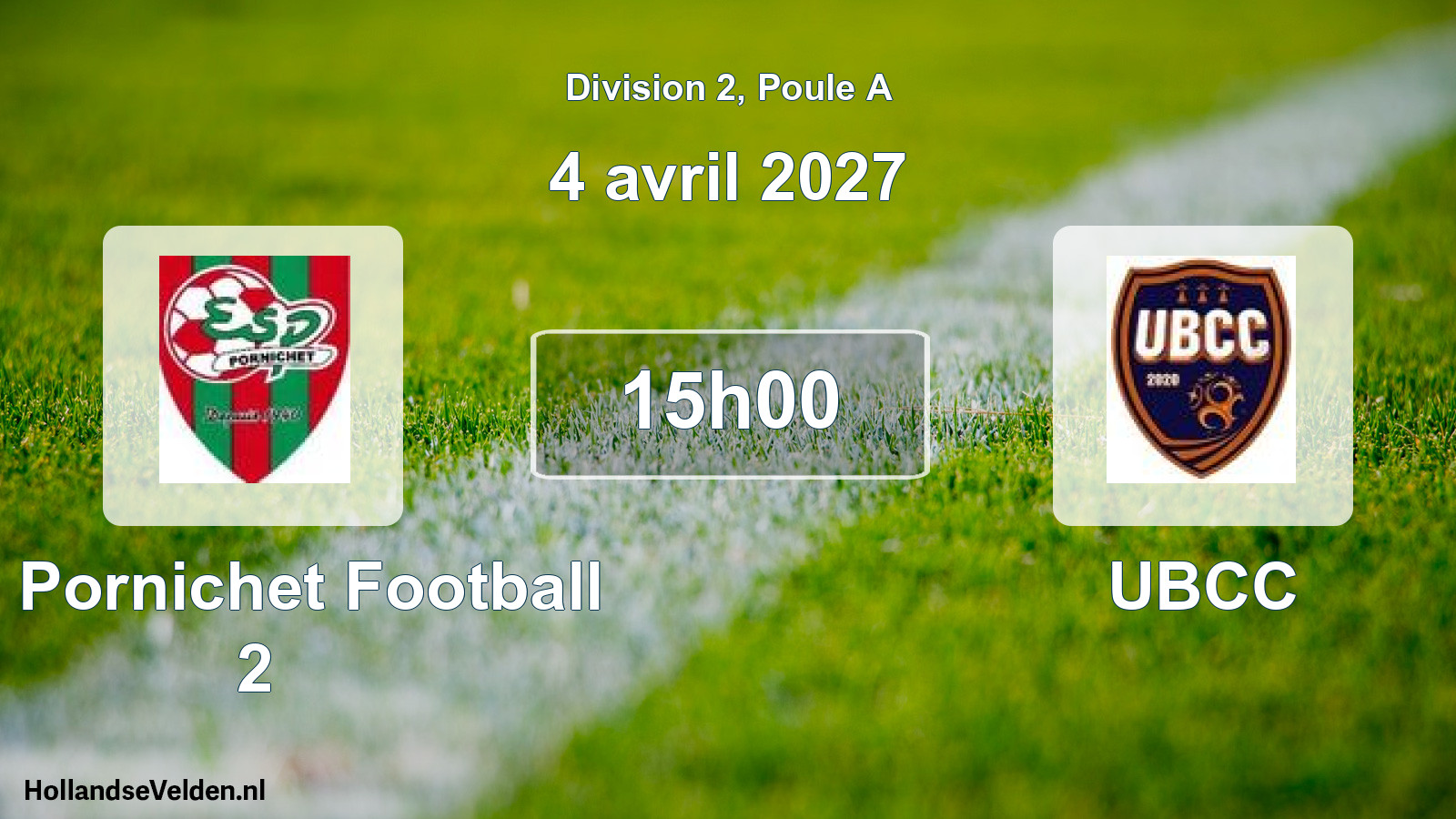 Scheduled Match: ES Pornichet Football 2 - UBCC (4 April 2027)