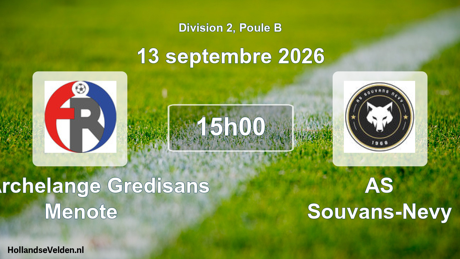 Scheduled Match: FR Archelange Gredisans Menote - AS Souvans-Nevy (13 September 2026)
