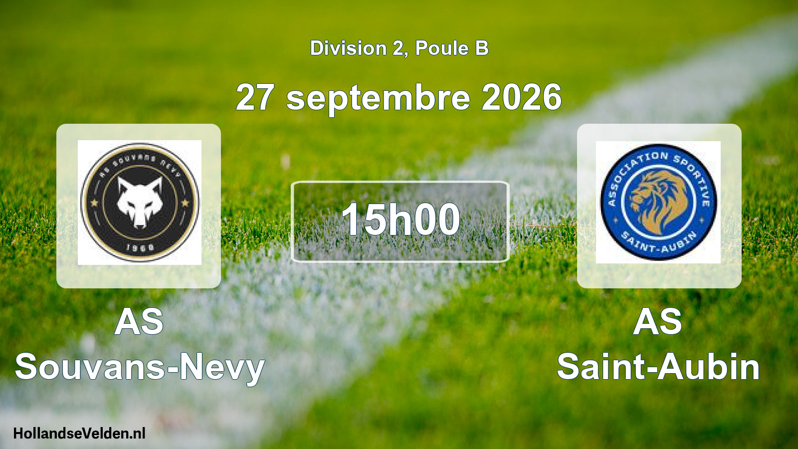 Scheduled Match: AS Souvans-Nevy - AS Saint-Aubin (27 September 2026)