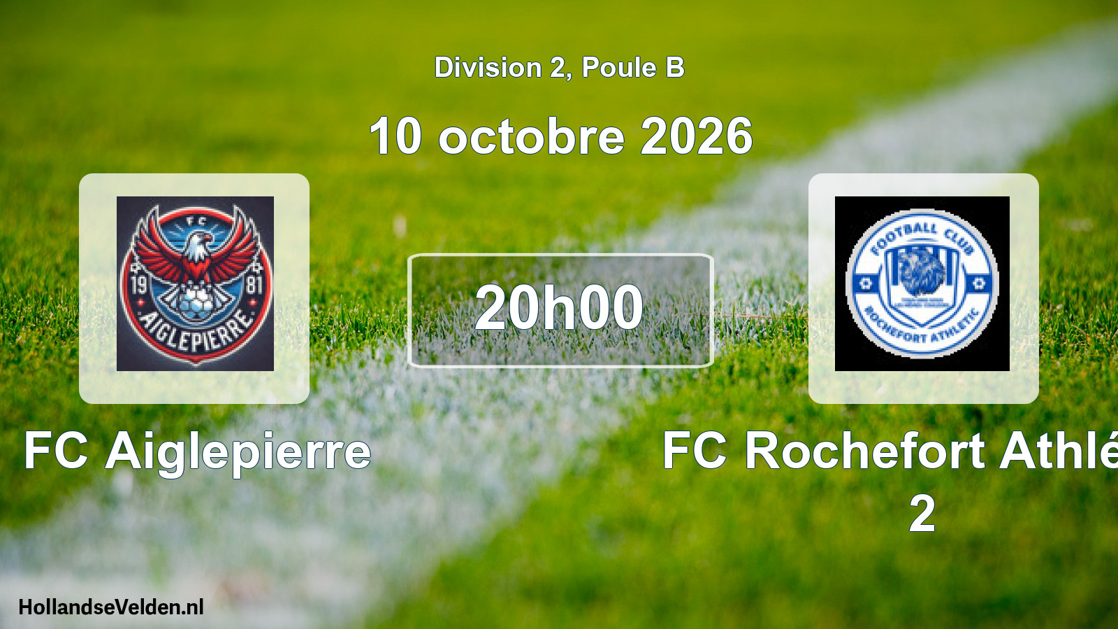 Scheduled Match: FC Aiglepierre - FC Rochefort Athlétic 2 (10 October 2026)